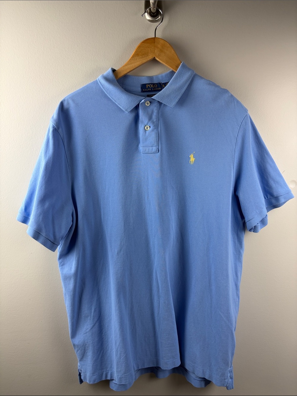 Polo by Ralph Lauren Sky Blue Polo with Yellow Pony